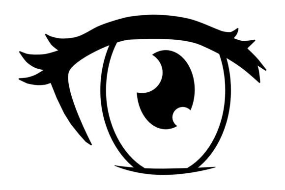 Download Female Anime Eye Procreate Brush Stamp - Procreate brush stamp Collection