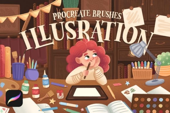 Download ILLUSTRATION BRUSHES 2: PROCREATE BRUSHES - Illustration brushes Collection