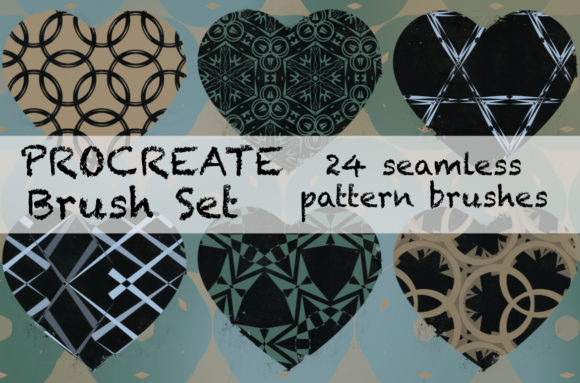 Download Procreate Brush Stamps Seamless Patterns - Procreate brush stamp Collection