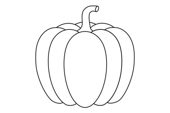 Download Pumpkin LineArt Procreate Brush Stamp - Procreate brush stamp Collection