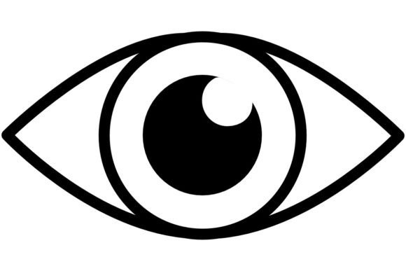 Download Eye Lineart Procreate Brush Stamp - Procreate brush stamp Collection