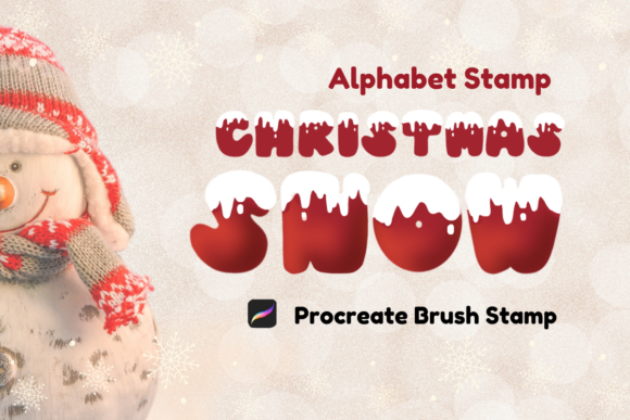 Download Procreate Brush Stamp : Christmas Snow - Procreate brush stamp Collection