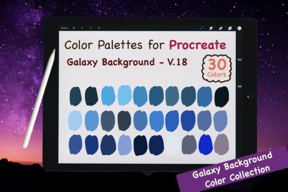 Download Procreate Color Palettes - Galaxy V.18 - Premium Bundle