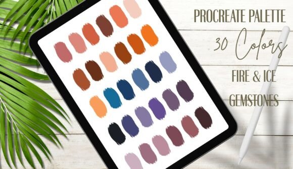 Download Procreate — Fire &amp; Ice Gemstones - Premium Resources