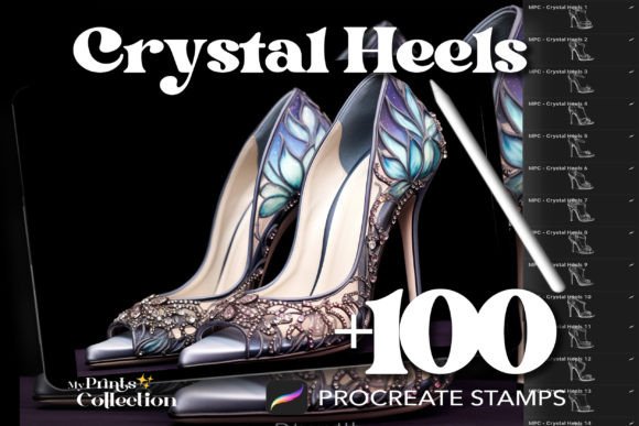 Download 100+ Procreate Heels Crystal Stamps - Crystal stamp Collection
