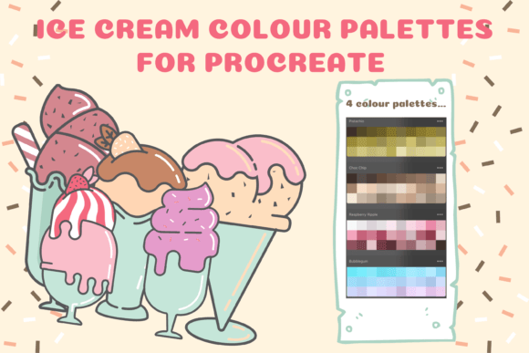 Download Procreate Ice Cream Colour Palettes X 4 - Procreate ice Collection