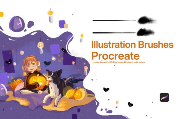 Download 10 Illustration Brushes Procreate - Illustration brushes Collection