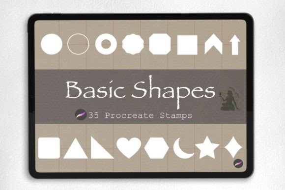 Download Basic Shape Procreate Brush Stamp - Procreate brush stamp Collection