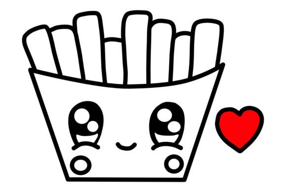 Download Cartoon Fries Procreate Brush Stamp - Procreate brush stamp Collection