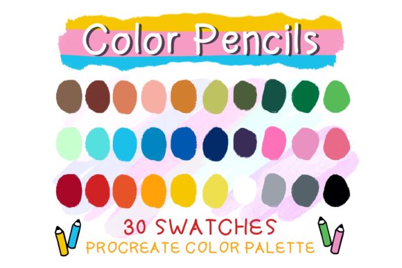 Download Color Pencil Tone Procreate Palettes - Pencil Collection
