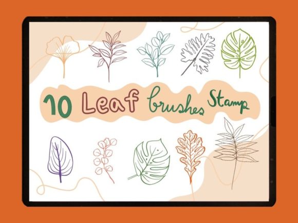 Download Leaf Procreate Brushes Stamp - Leaf procreate brushes Collection