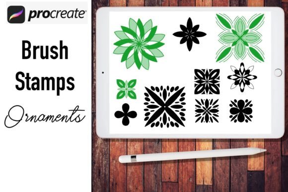 Download Procreate Brush Stamps Ornaments - Procreate brush stamp Collection