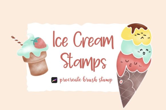 Download Procreate Brush Stamp : Ice Cream - Premium Resources